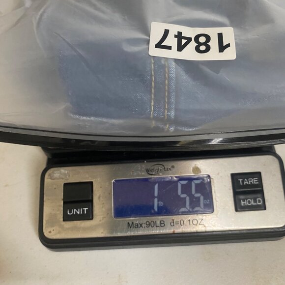 AG ADRIANO GOLDSCHMIED Denim Crop Overalls Women 16W Blue Distressed - Picture 16 of 16